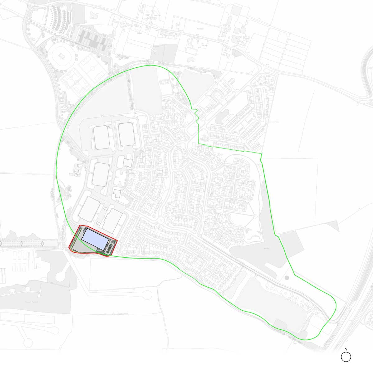 Business park development area map